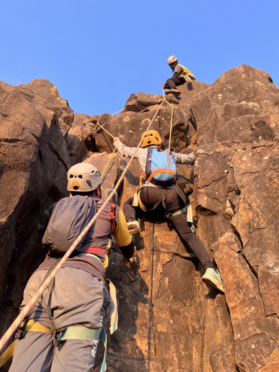 Lingana Climbing & Rappelling Event by Team Explorers from Pune Mumbai